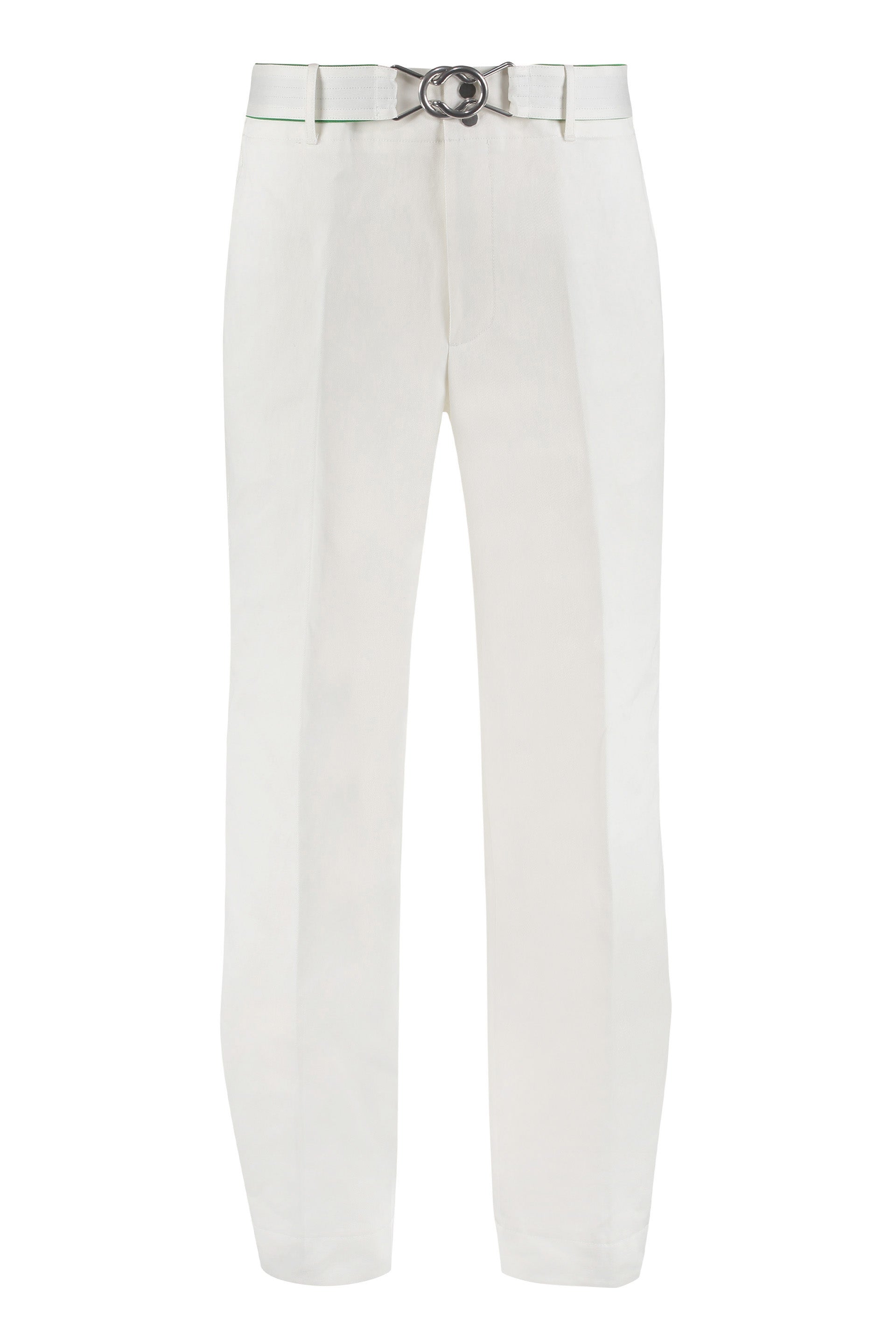 Cotton Trousers for Men with Removable Belt