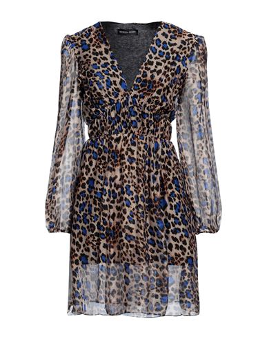 Woman Mini dress Blue Size S Viscose, Silk