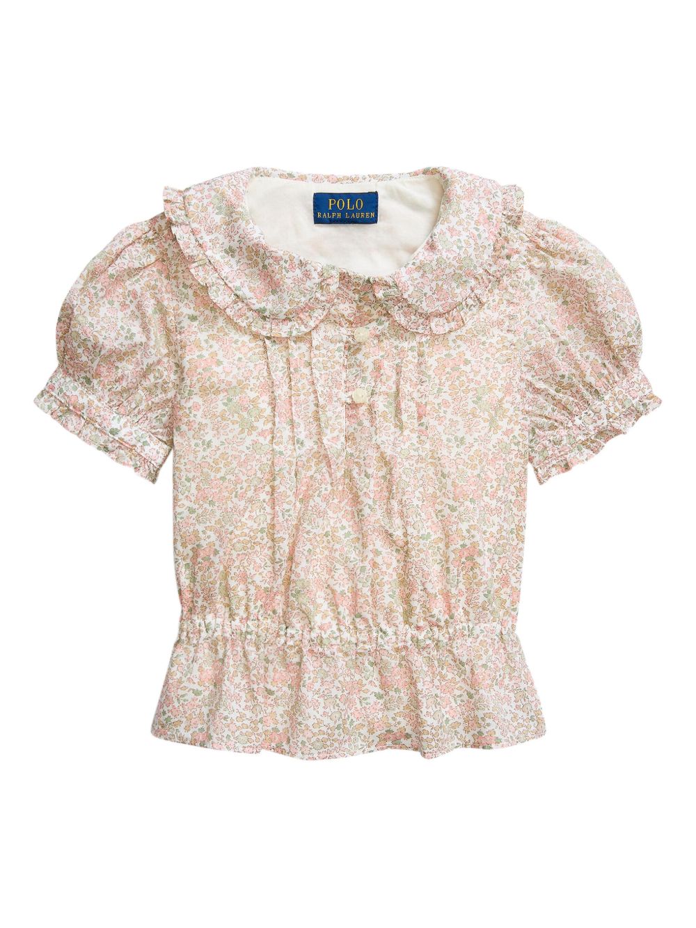 Floral ruffled blouse - Pink