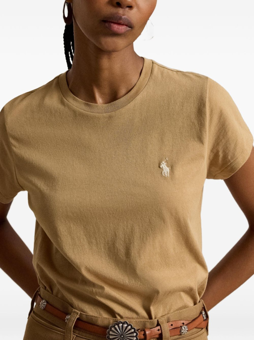 Beige Logo T-Shirt