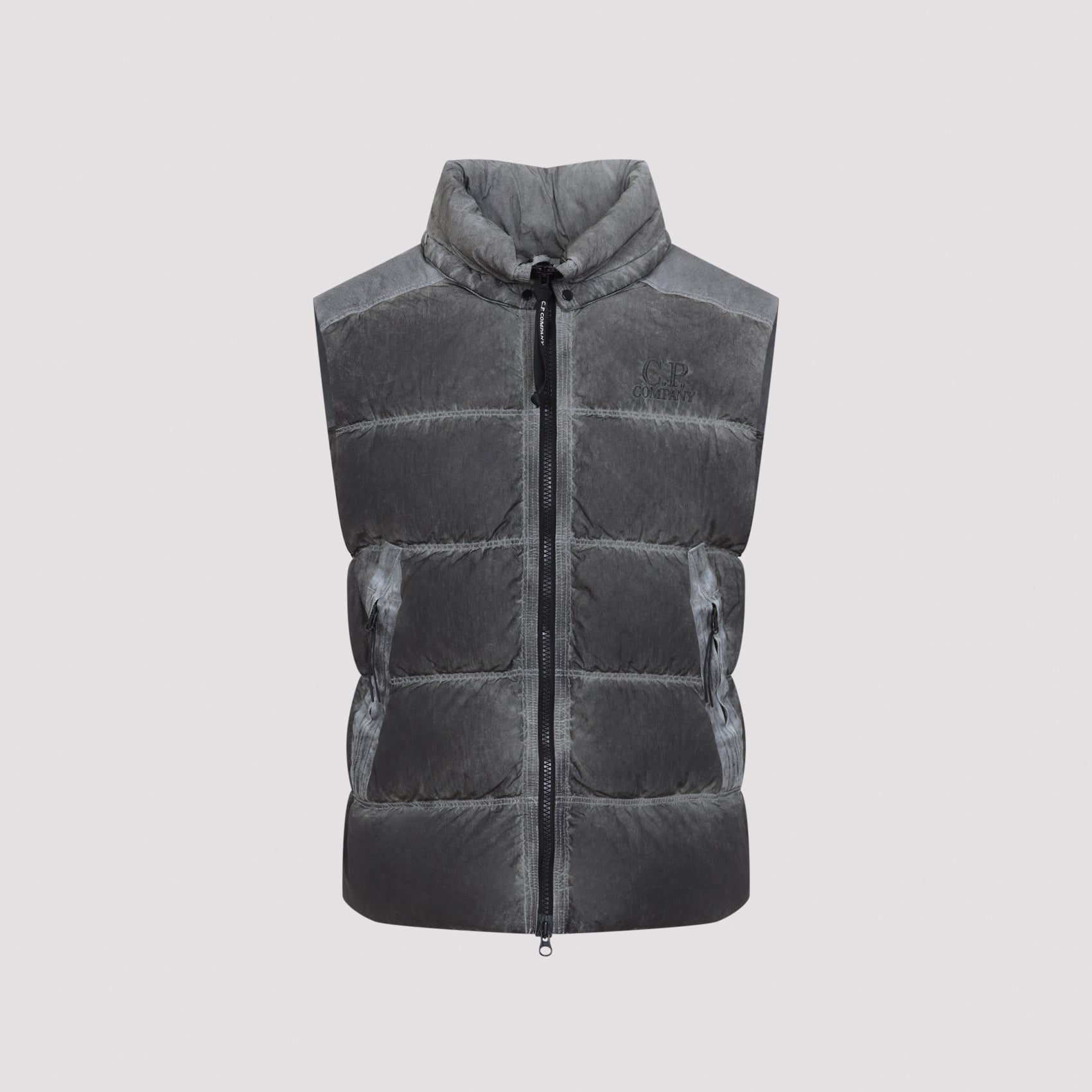Hooded Down Gilet in Eco-Chrome Nylon
