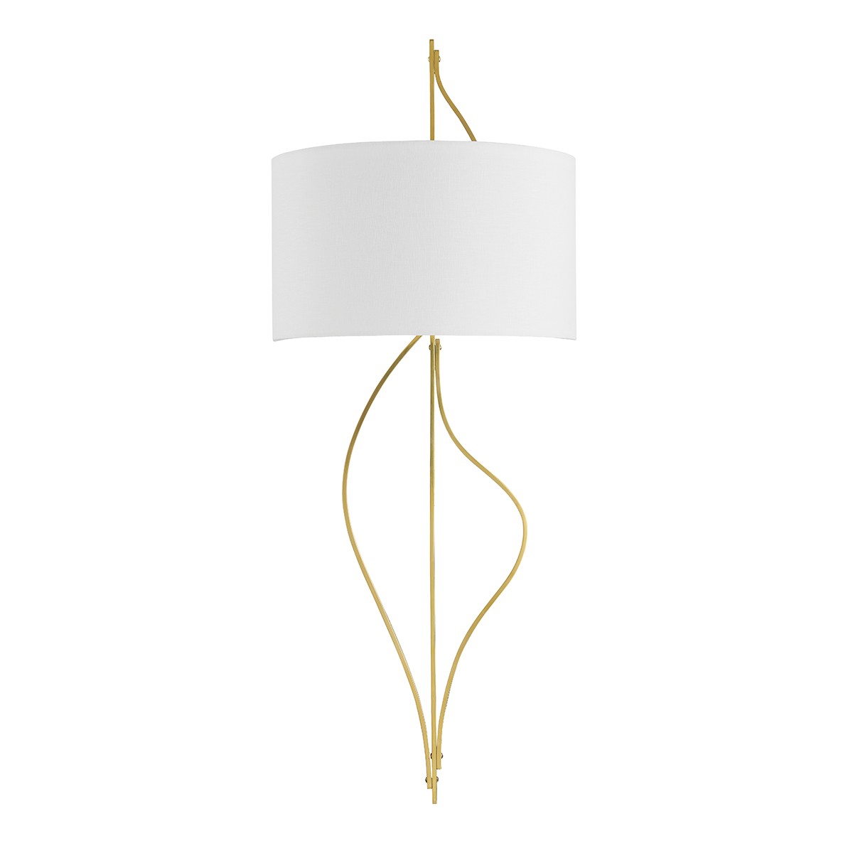 Vintage Brass Two Light Wall Sconce from the Akina Collection