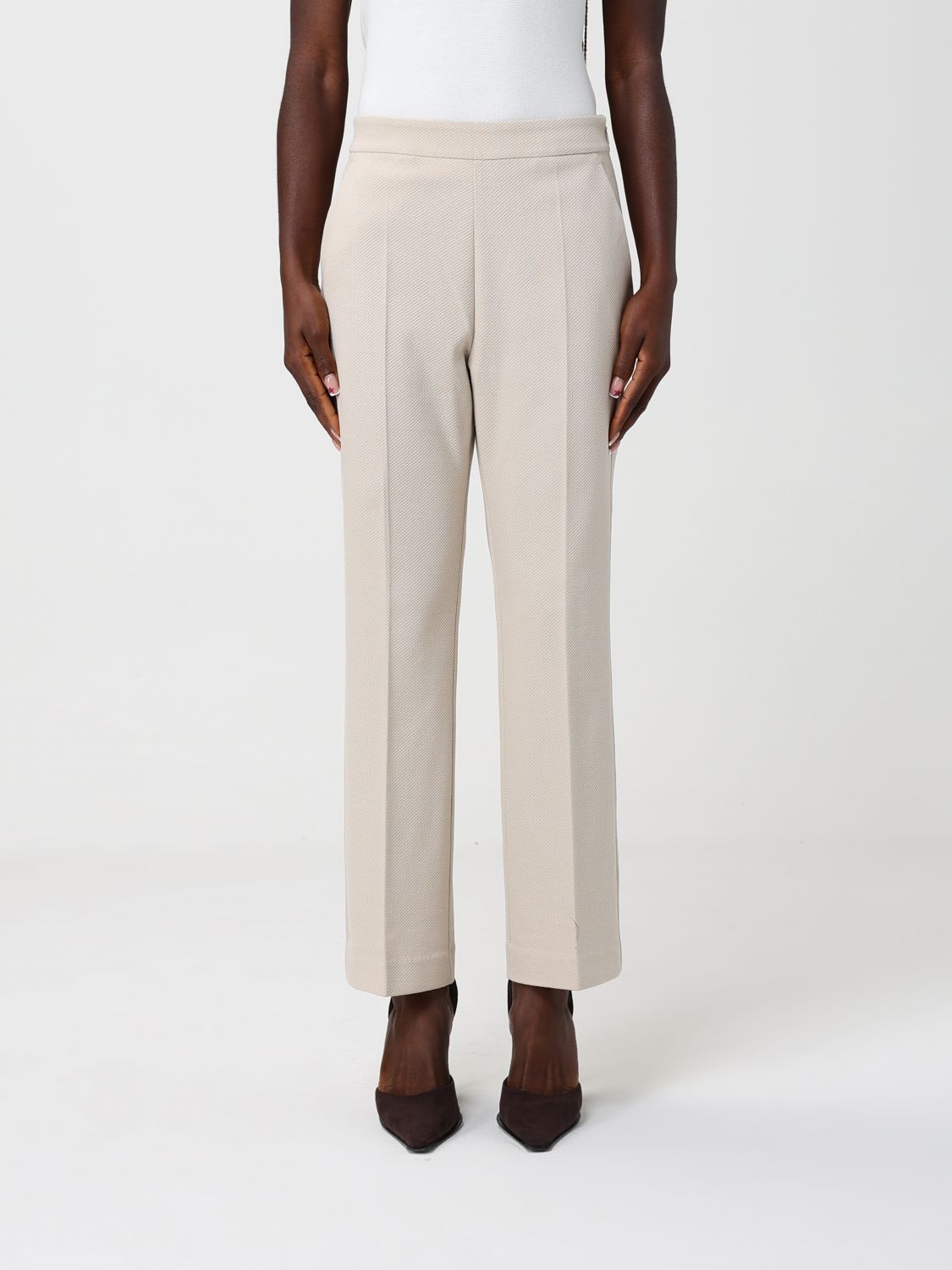Pants Woman color Cream