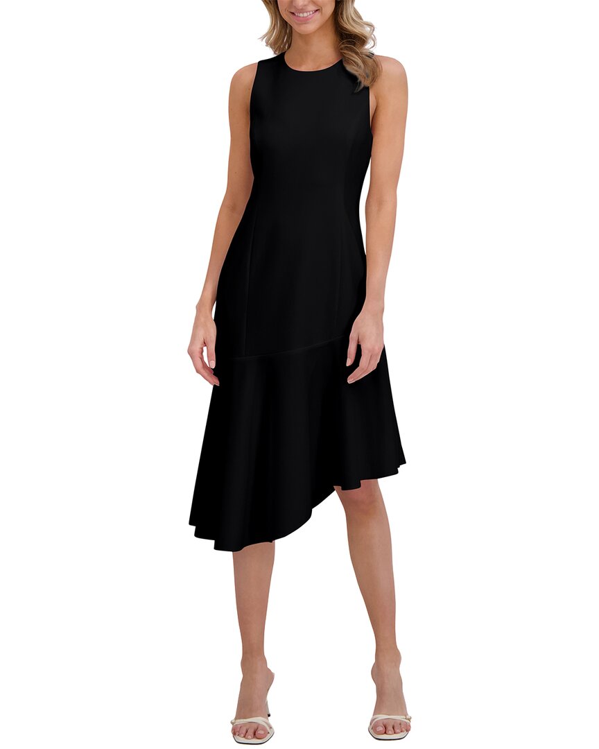 Asymmetric Slim Fit Midi Dress