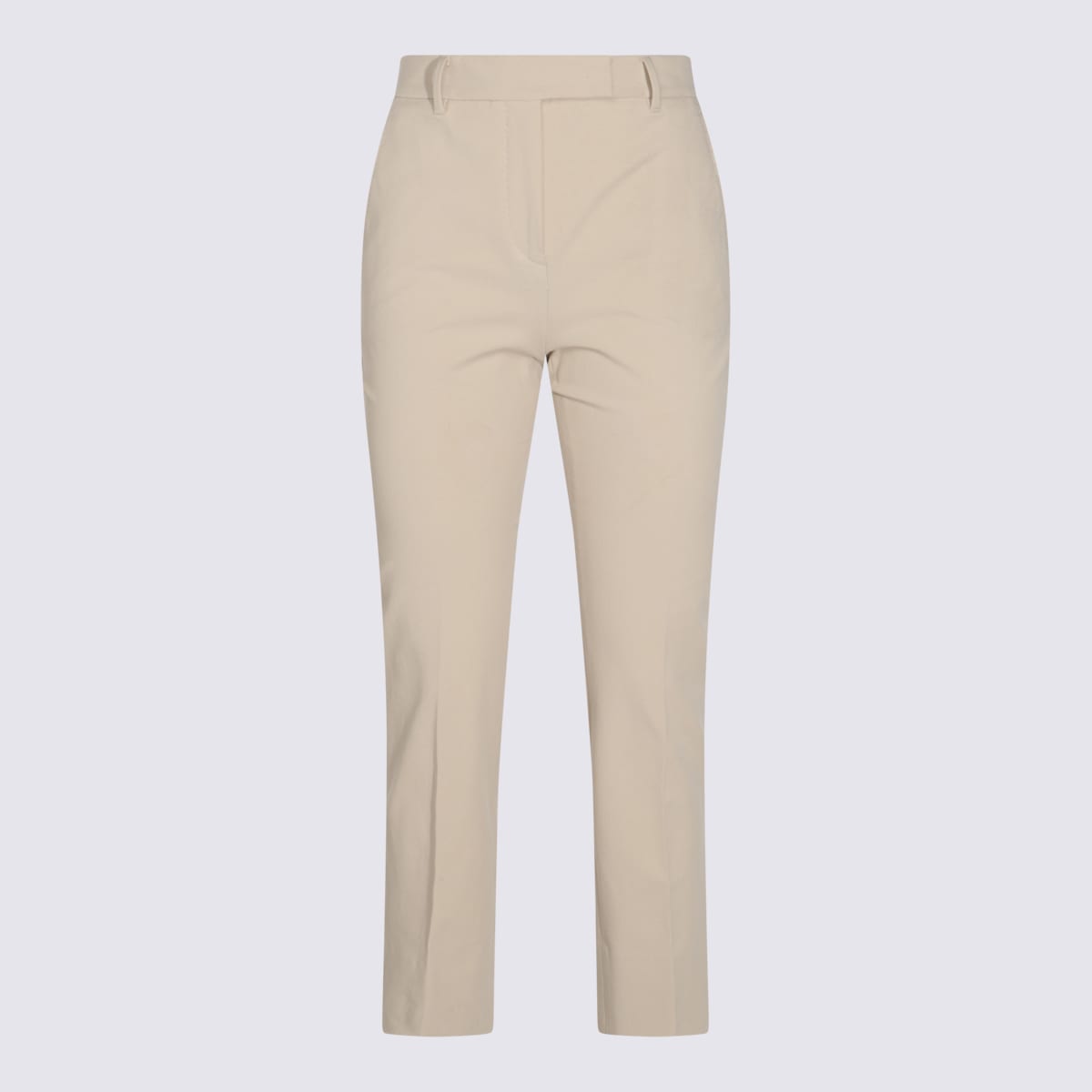 Beige Cotton Pants