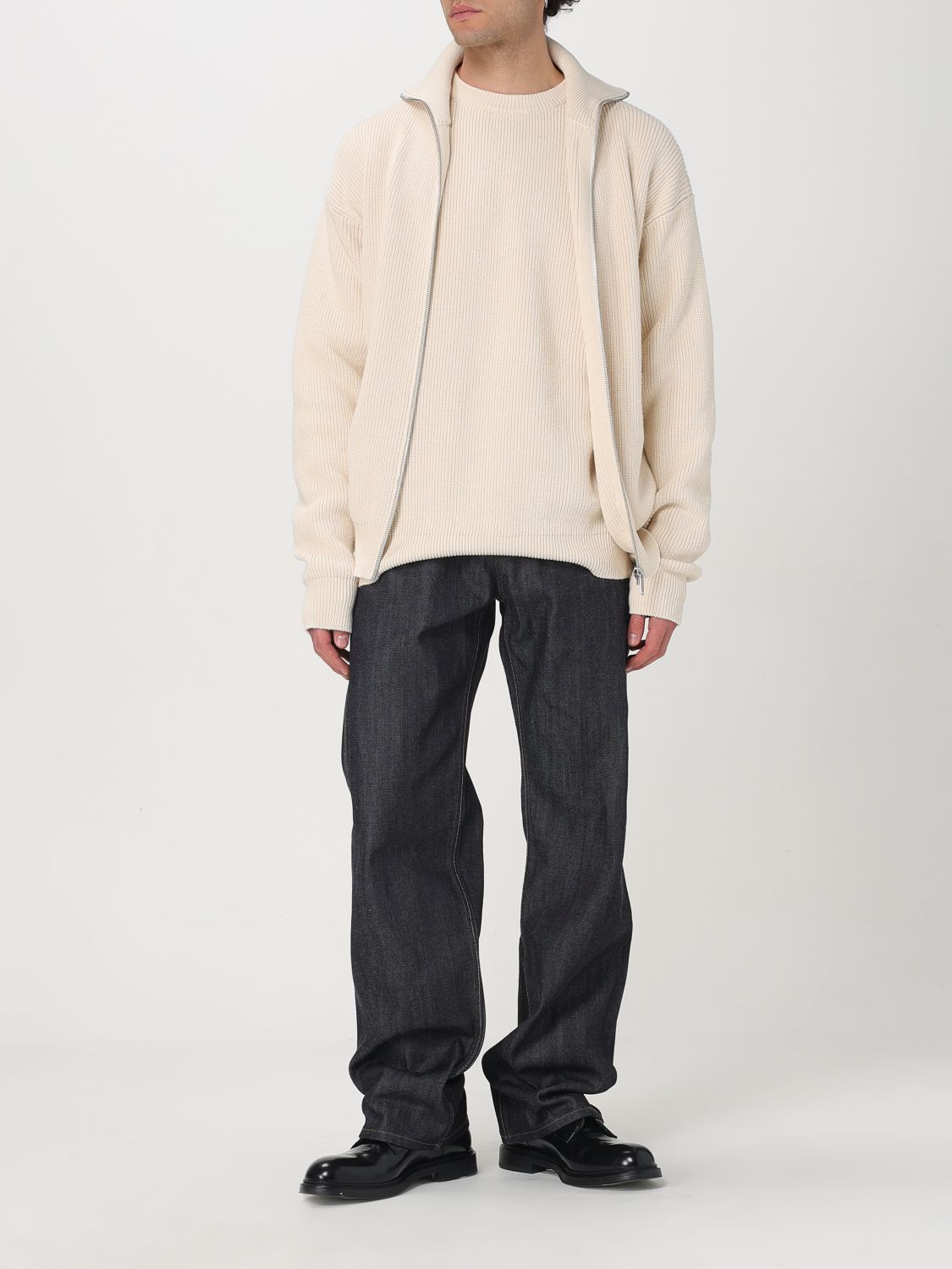 Cardigan Men color Beige