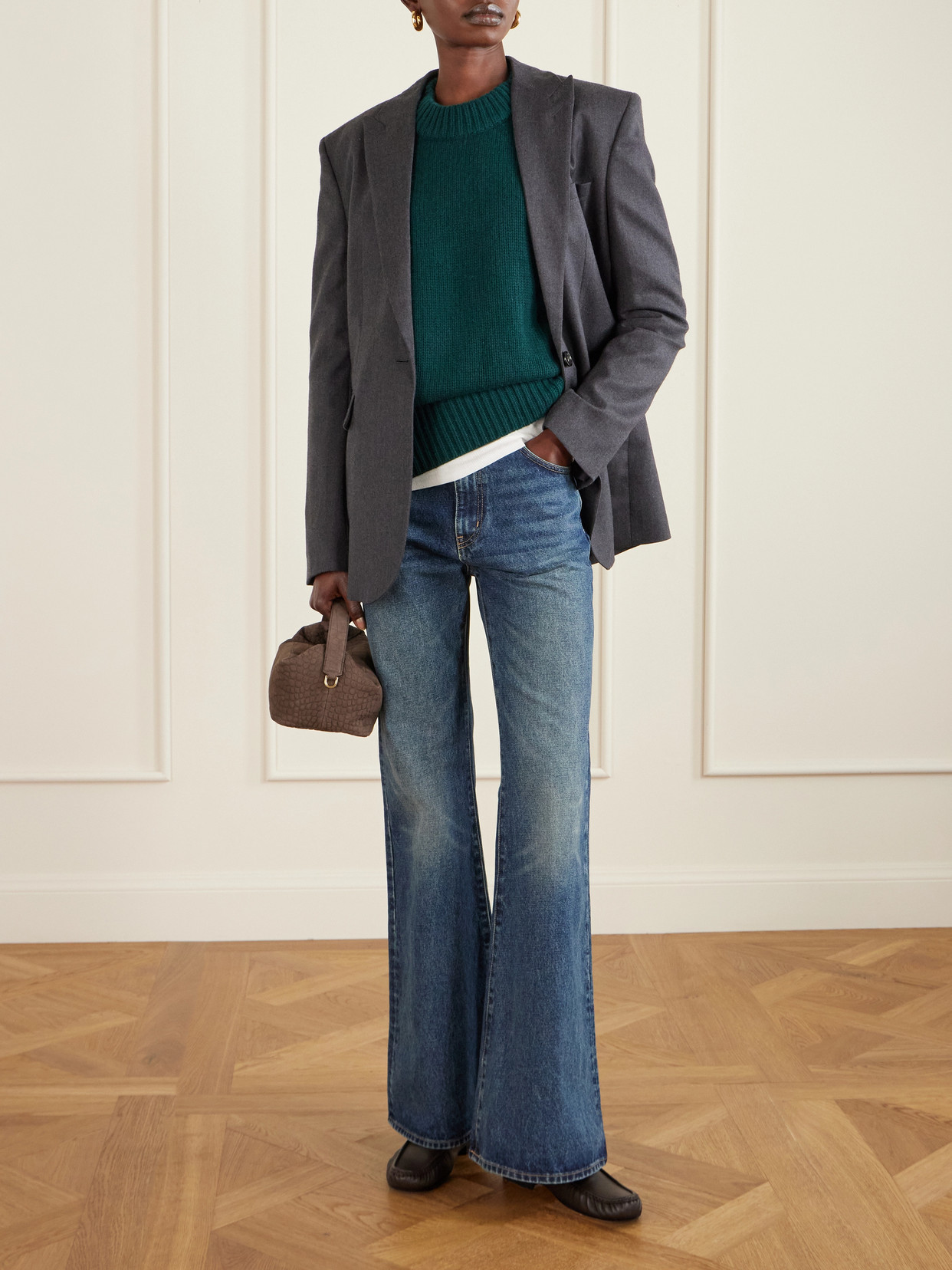 Marin Wool And Cashmere-blend Sweater - Green