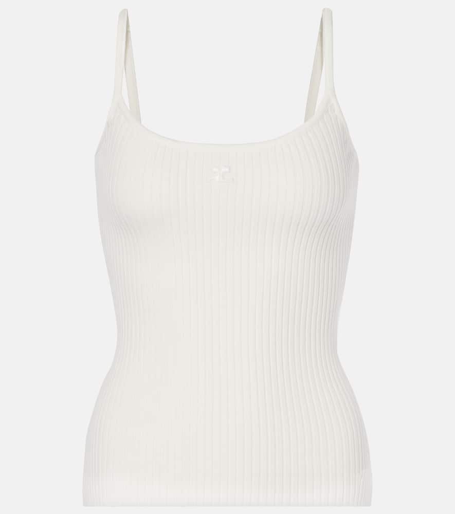 Courrèges Reedition ribbed-knit top