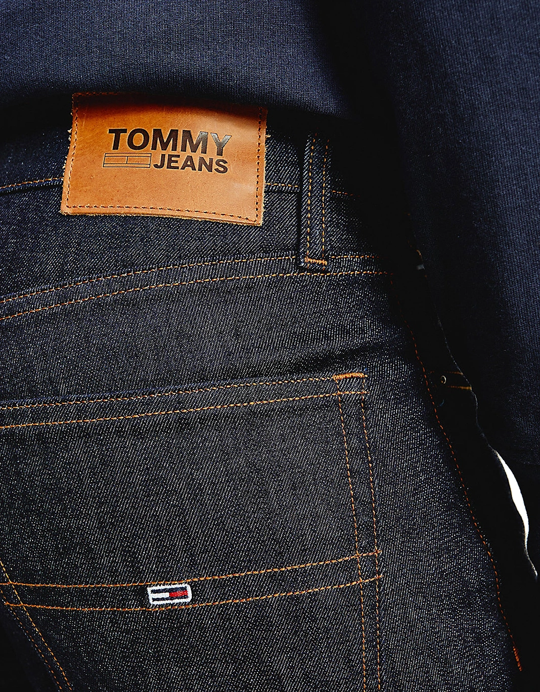 Men's Tommy Jeans Scanton Slim Jeans - Rico Dark Rinse Stretch - Grey
