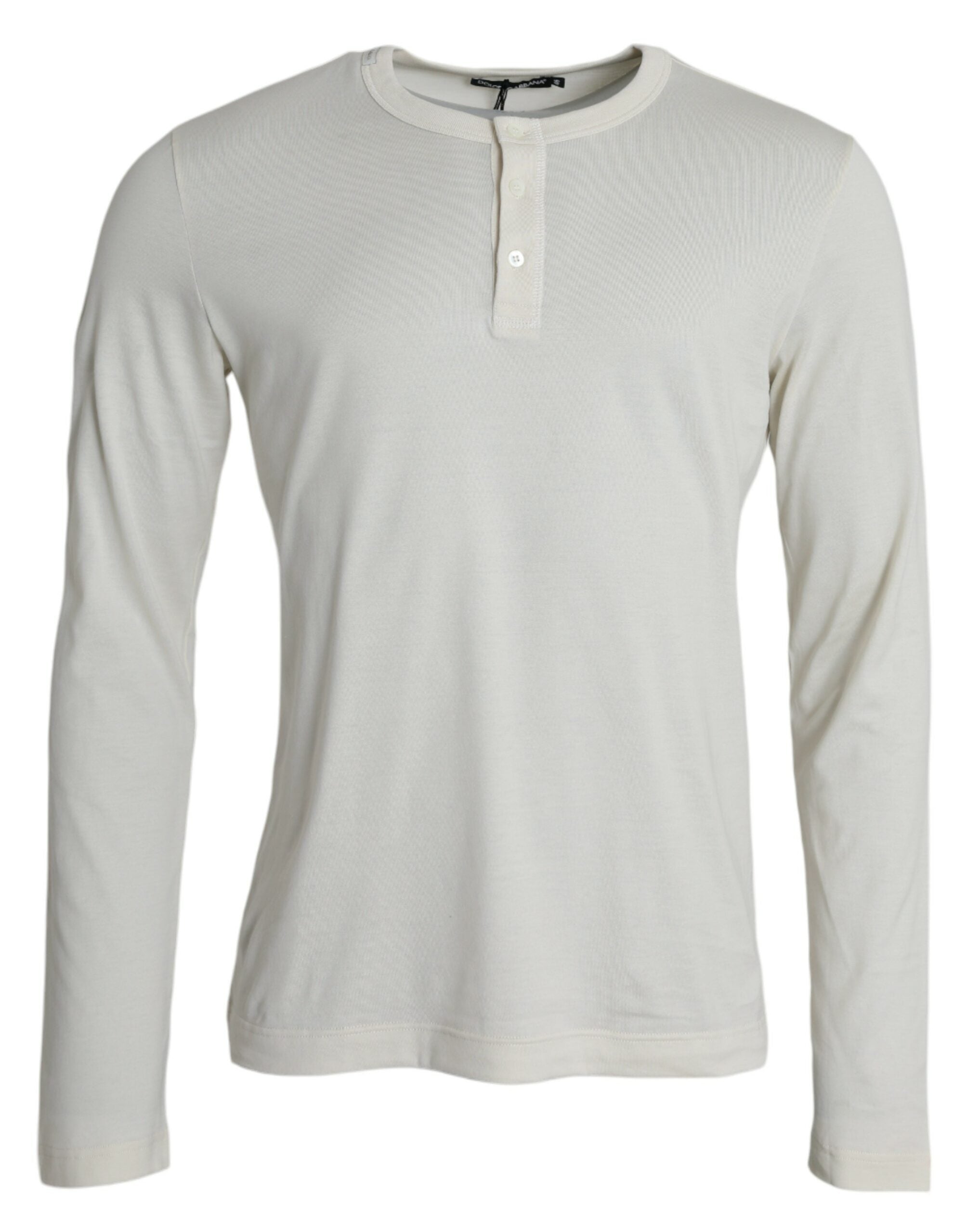 Cotton Long Sleeve T-Shirt — White