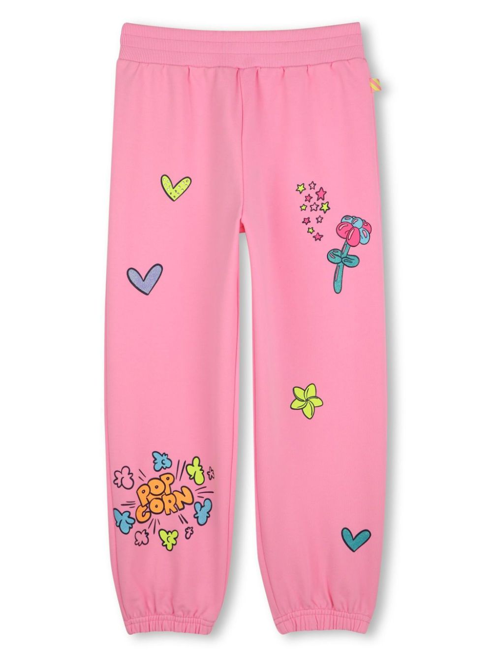 Graphic-print trousers - Pink
