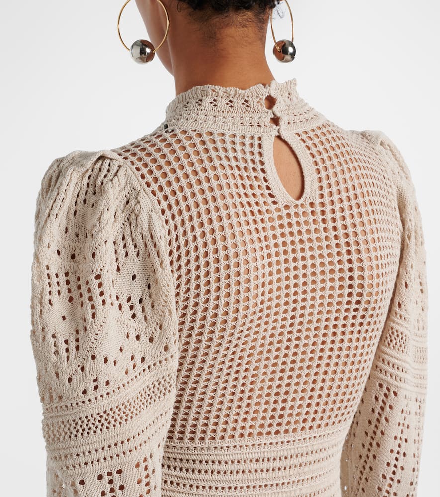 Dione open-knit maxi dress