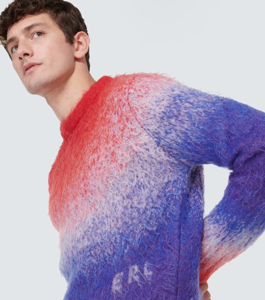 Gradient mohair-blend sweater