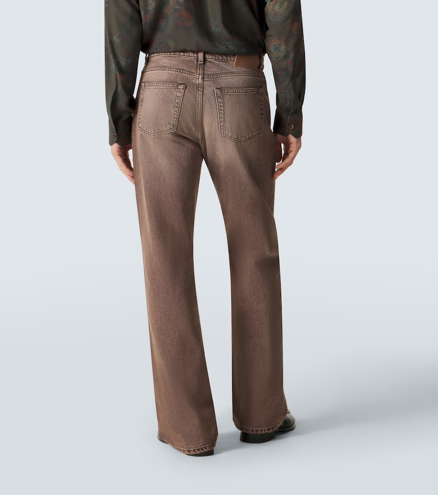 Carlston faded straight jeans