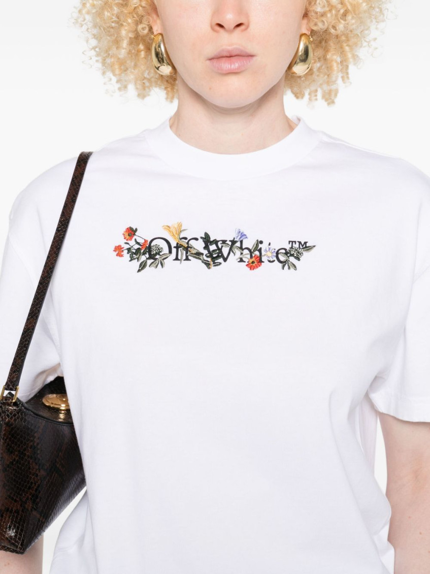 Bookish Flowers Cotton T-Shirt