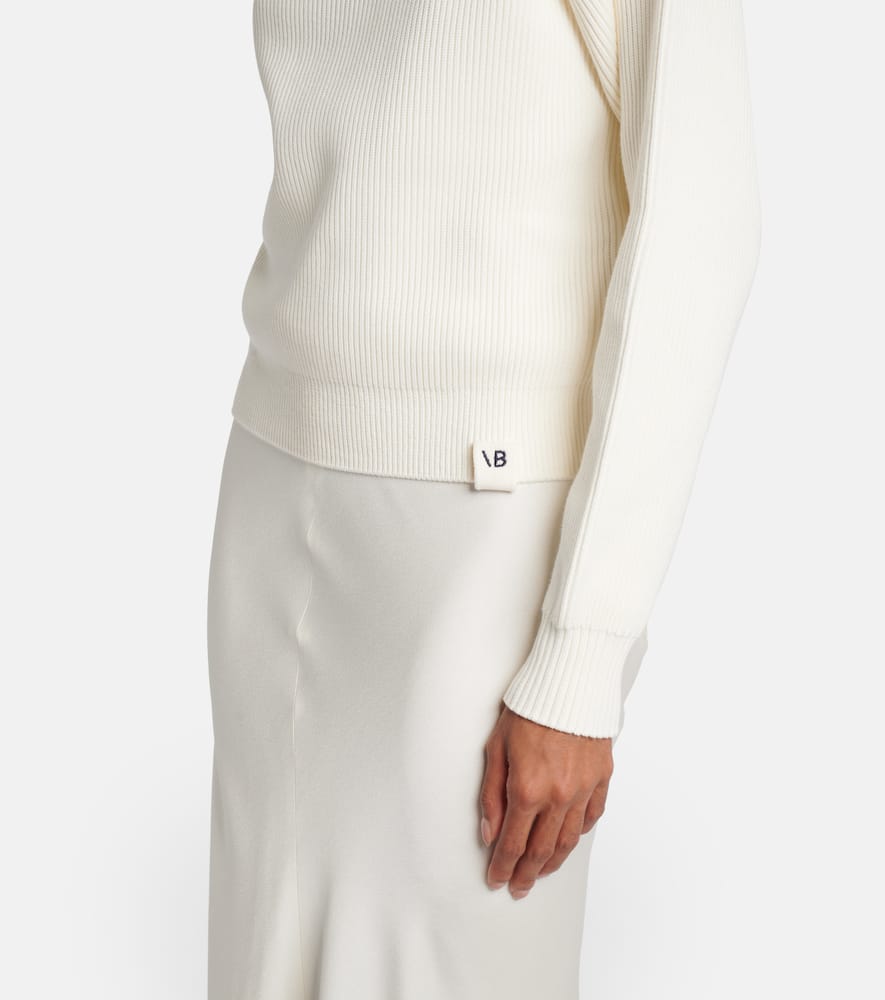 Cotton and silk-blend sweater