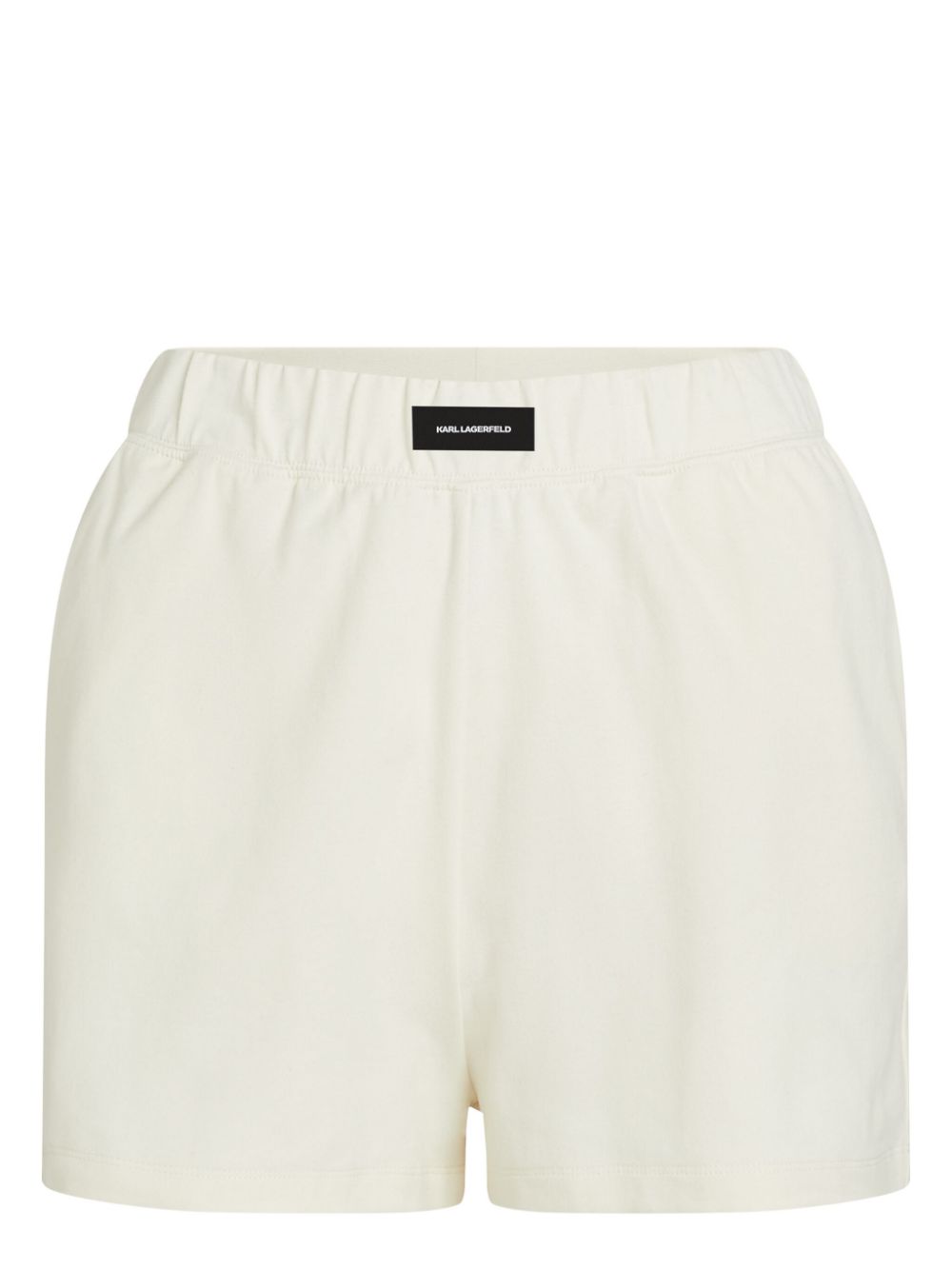 Logo patch minishorts - Neutrals