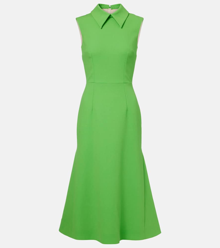 Leontine wool crêpe midi dress