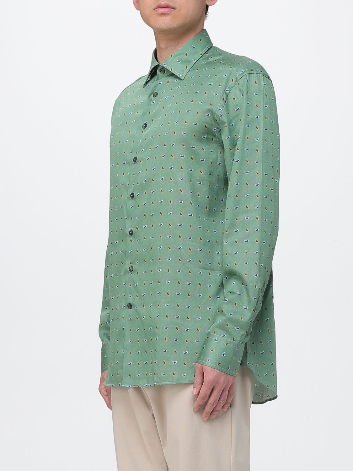 Shirt Men color Green