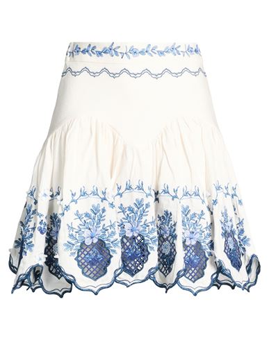 X Andrea Wild Woman Mini skirt White Size S Linen
