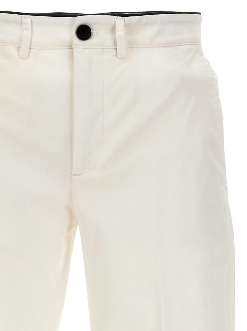 -Mike Pantaloni Bianco-Uomo