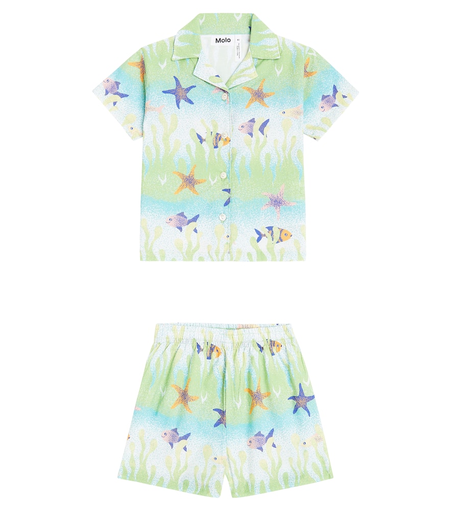 Molo Baby Eyou shirt and Solar shorts set