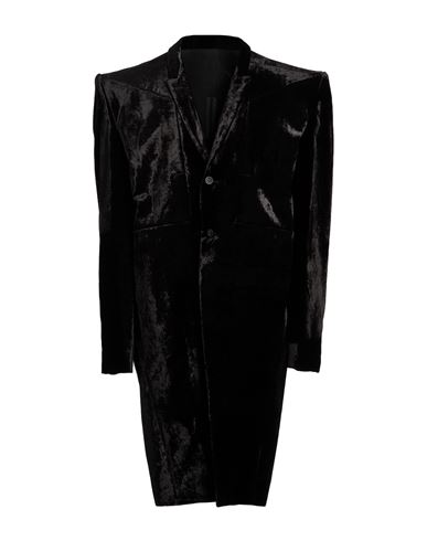 Man Coat Black Size 38 Viscose, Silk