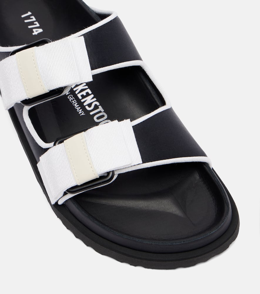 Arizona bow-detail satin sandals