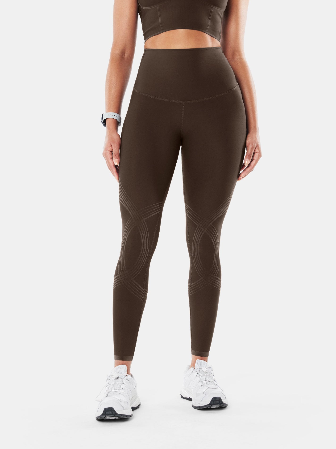Body Sculpt Leggings Reversible Wear - Chocolate Brown