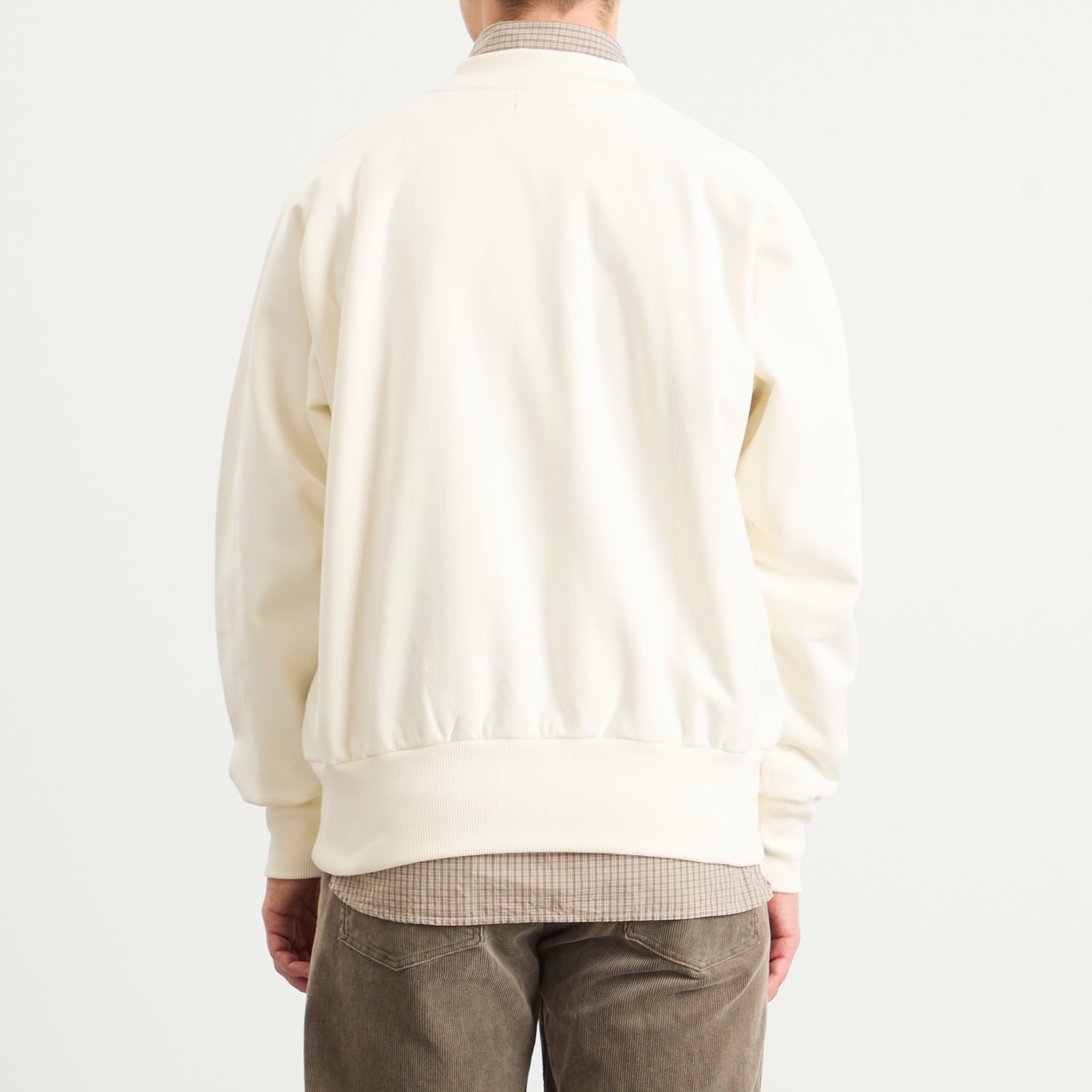 Men's White/Red Script Crewneck Sweatshirt