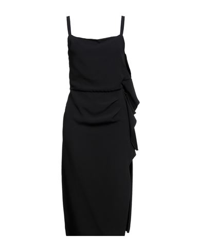 Caractère Woman Midi dress Black Size 4 Viscose, Polyester