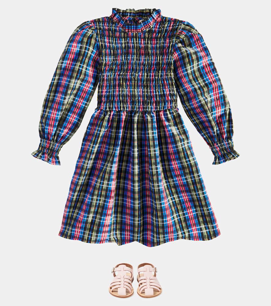 The New Society Mars plaid gathered dress