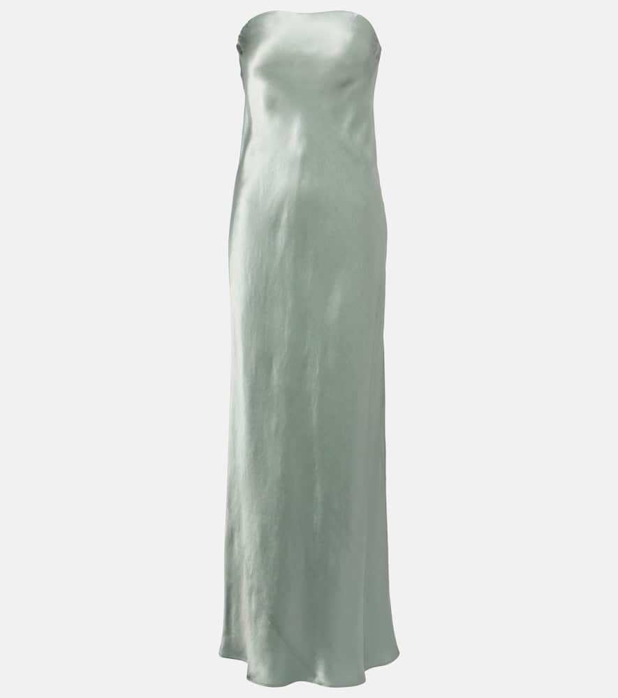 Satin maxi dress