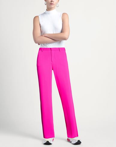 Woman Pants Fuchsia Size 8 Wool, Nylon