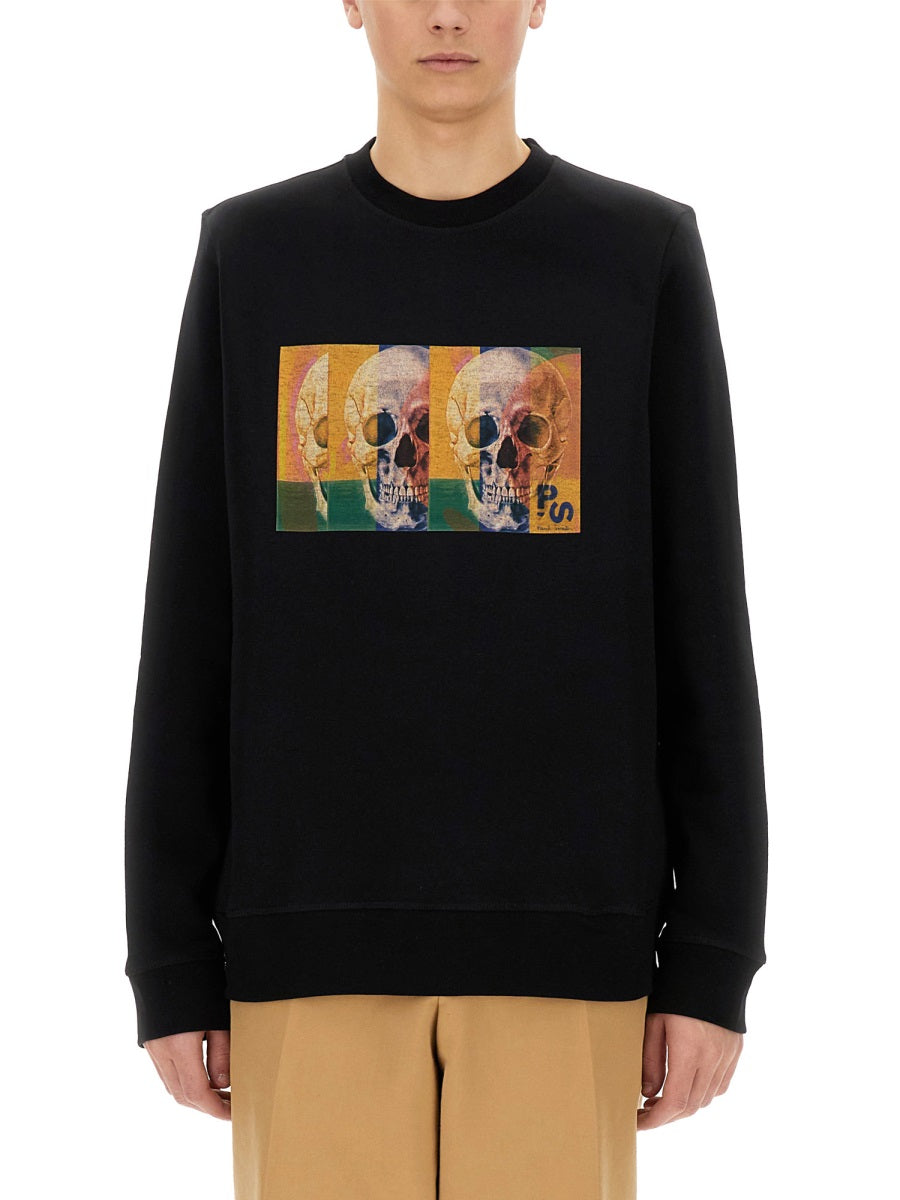 Skull Square Regular Fit Sweatshirt