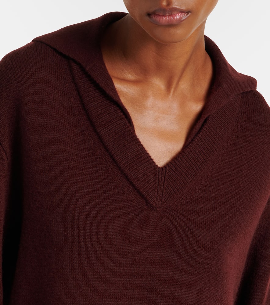 Layered wool and cashmere sweater