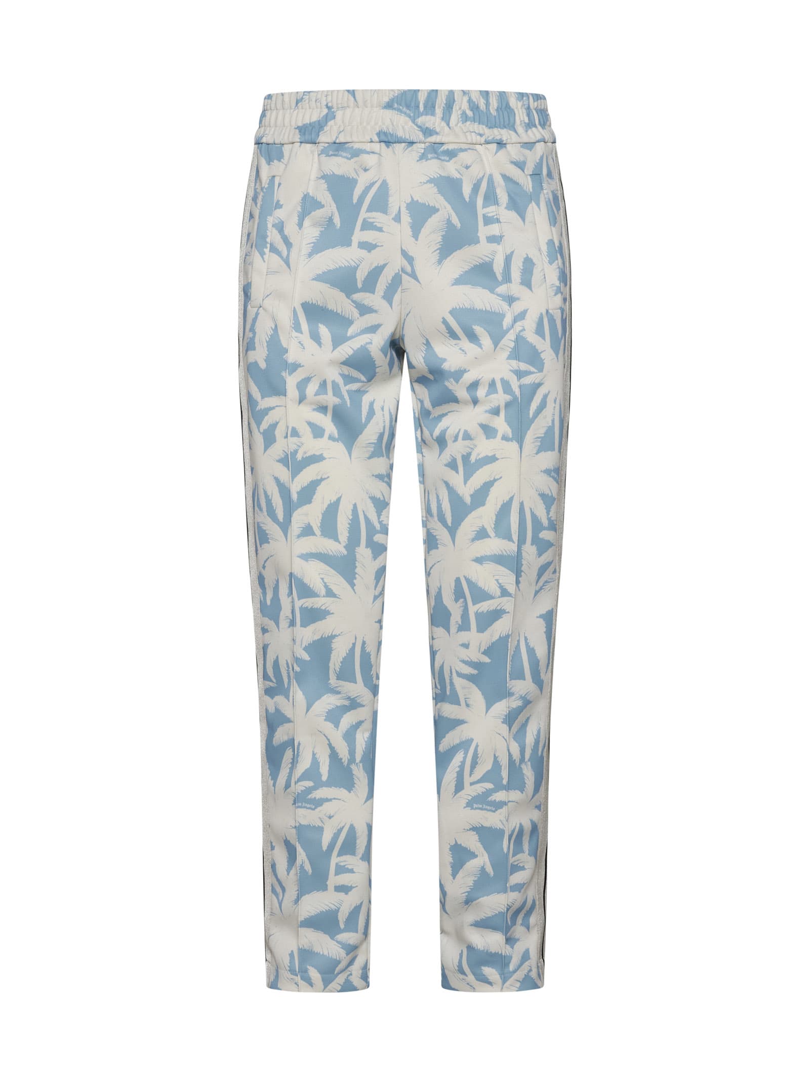 Palm-print track pants - Blue
