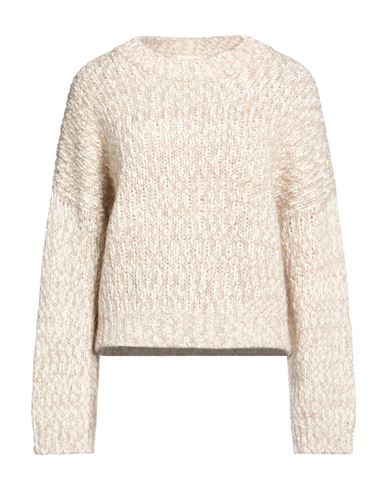 Woman Sweater Beige Size 6 Wool, Cotton, Mohair wool, Silk