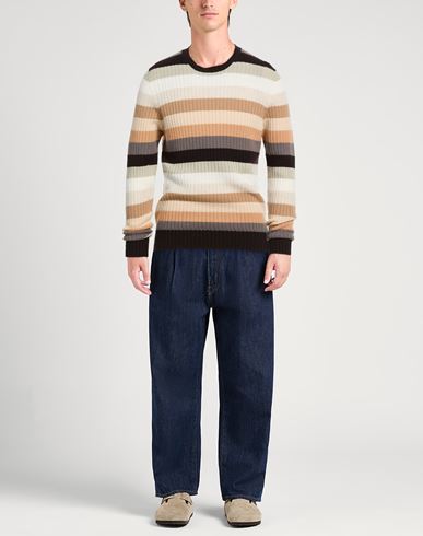 Man Sweater Dark brown Size 36 Cashmere
