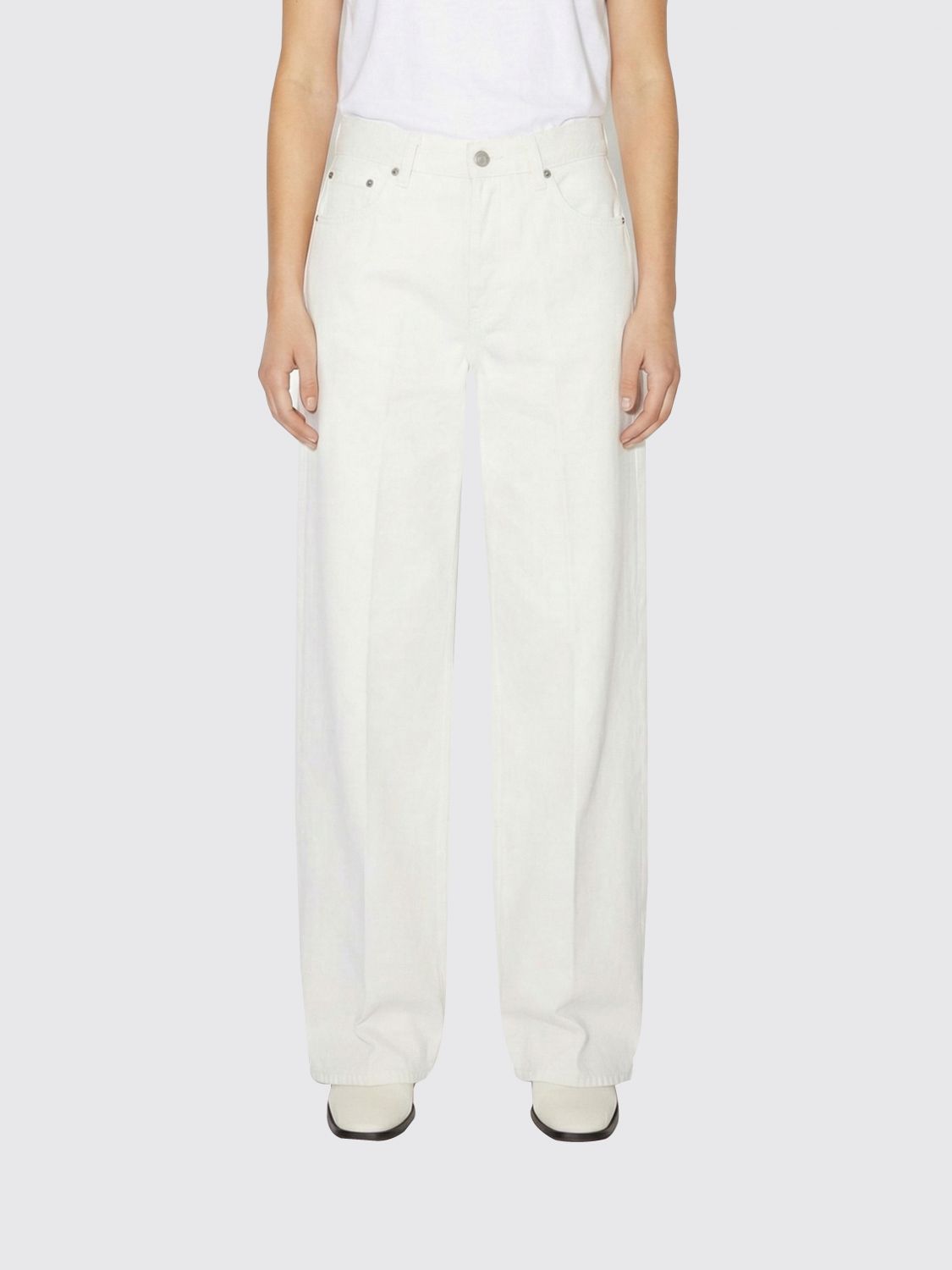 Jeans Woman color White