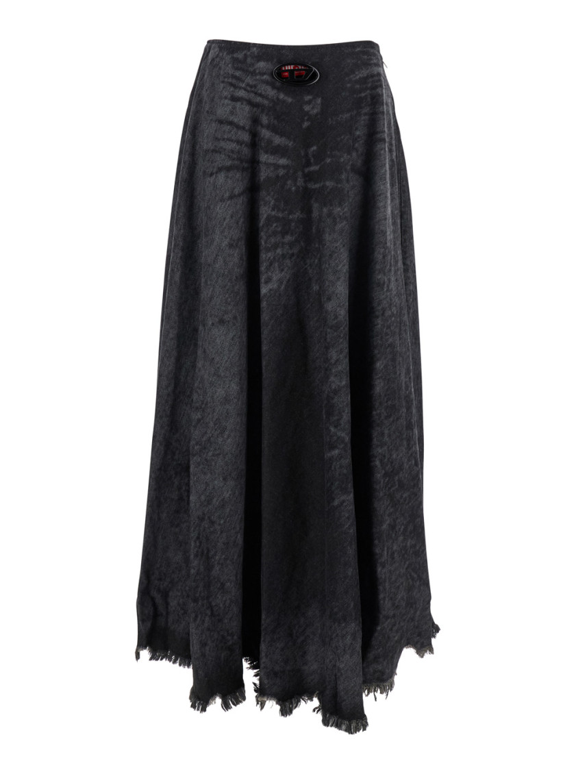 Denim Long Skirt
