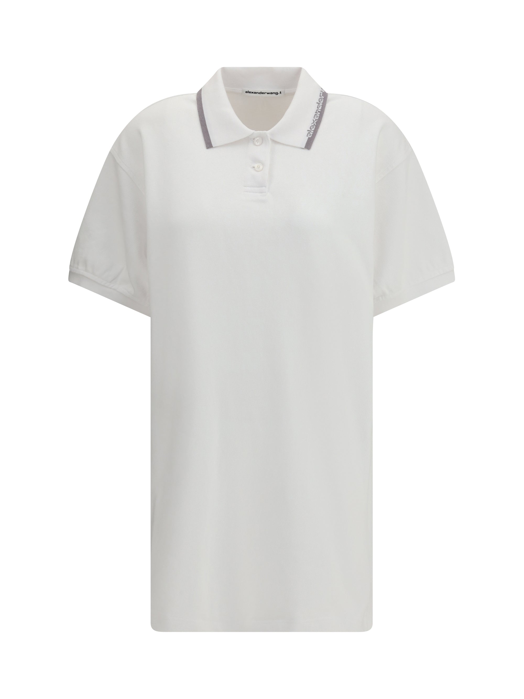Cotton Polo Polo Dress — White