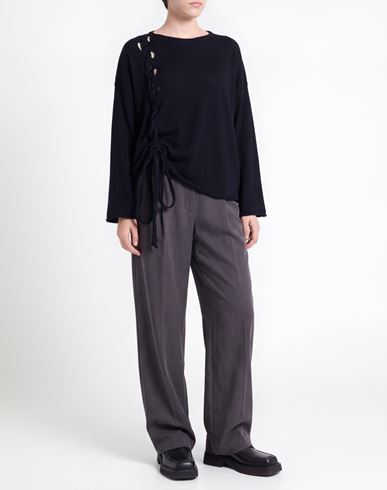 Woman Sweater Midnight blue Size L Merino Wool