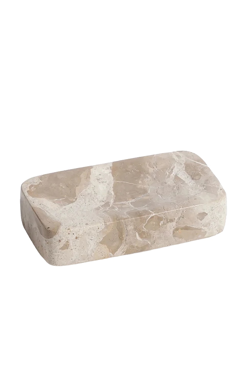 The Favorites Marble Soap Bar Holder in Crea