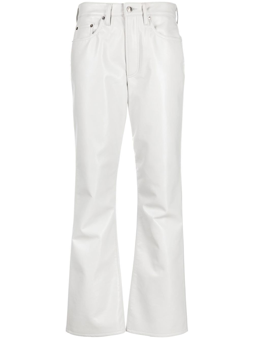 High-waisted flared trousers - Black