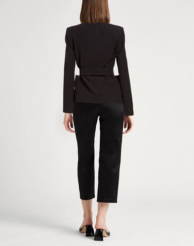 Woman Blazer Black Size 2 Polyester, Elastane