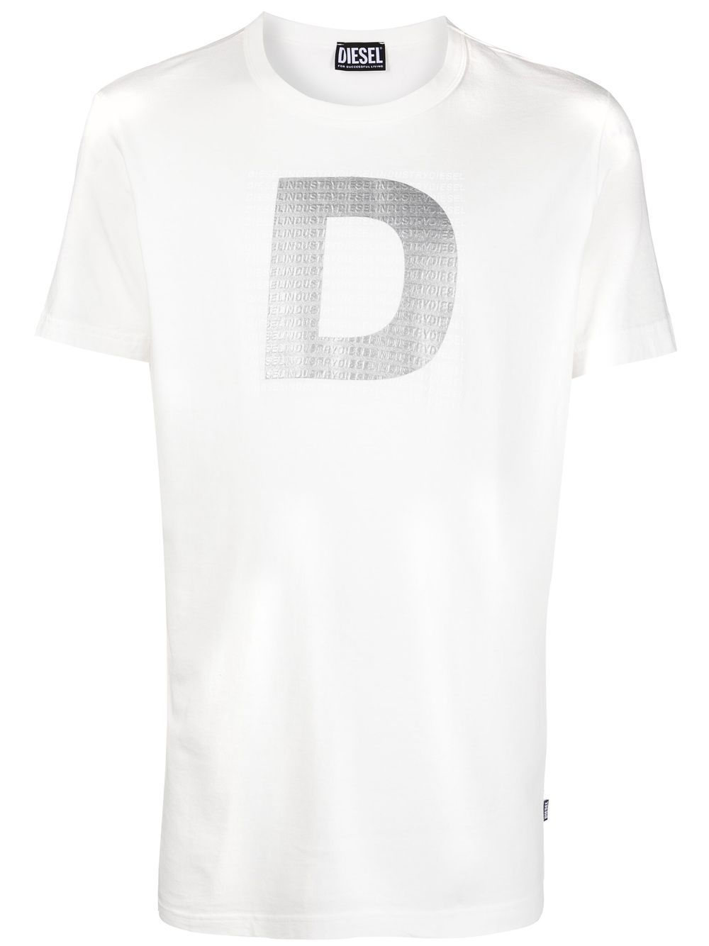 Logo-embossed crew-neck T-shirt - White