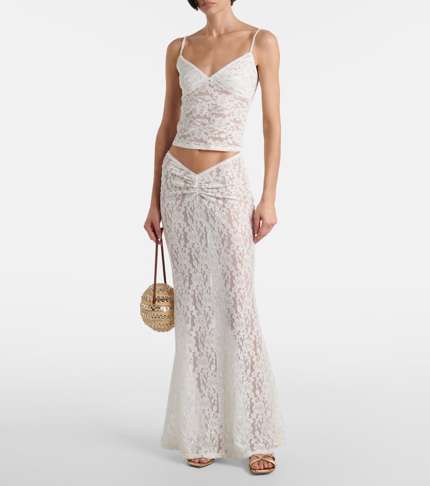 Floral lace top