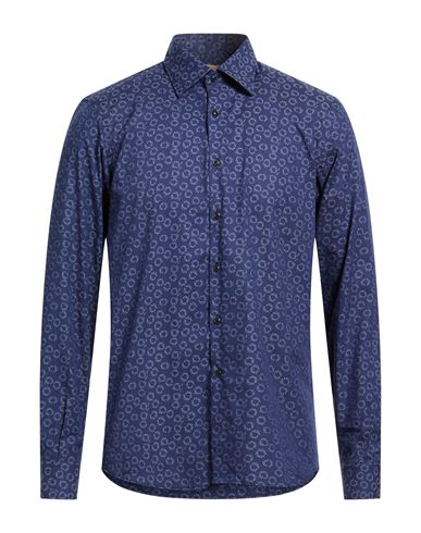 Man Shirt Blue Size 3XL Cotton