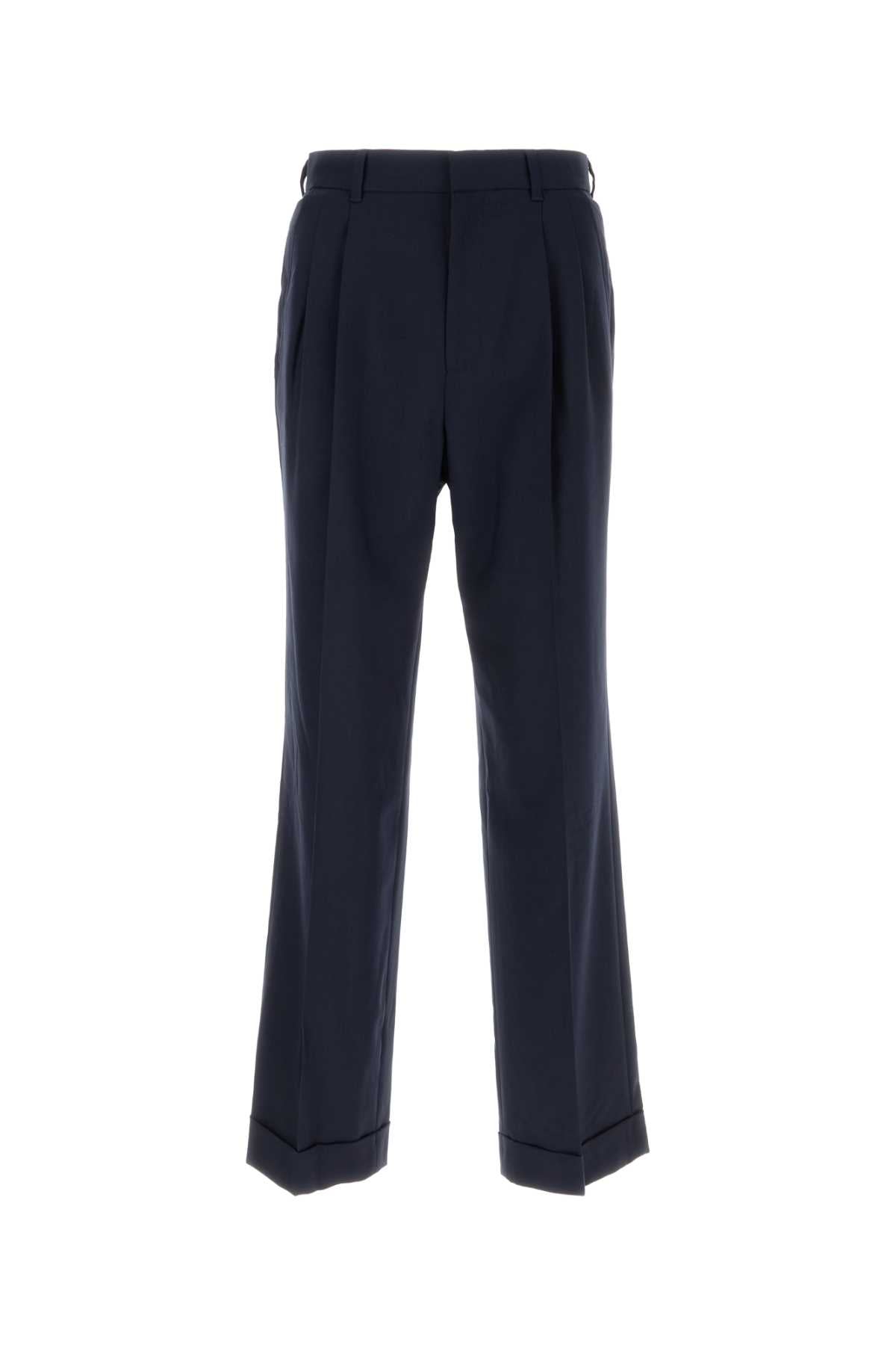 Pleat Trousers — Navy